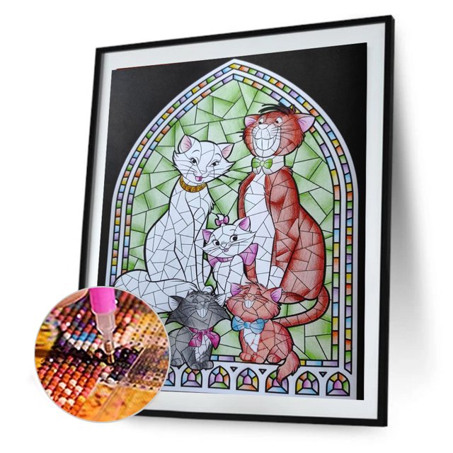 Cuadros Decorativos Kit de pintura de diamantes 5D, mosaico de diamantes redondo completo con pintura de cristal de Disney DIY DQrwqpou Nuevos Originales