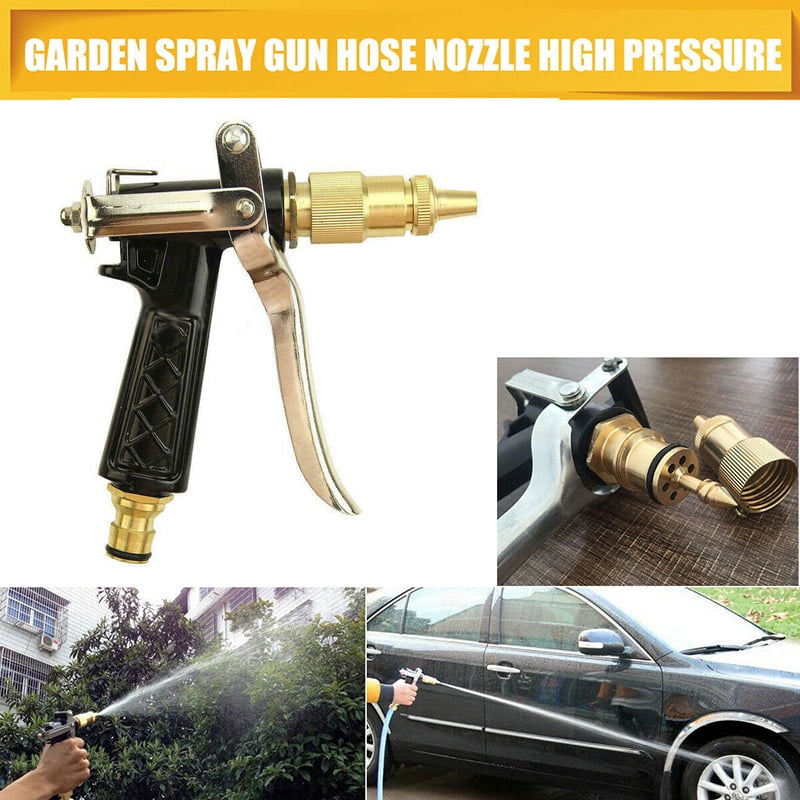 Details about   High Pressure Water Spray Gun Metal Nozzle Garden Hose Pipe Lawn Car Washing