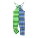 thumbnail image 5 of Odeerbi 5-14 Años Niñas Verano Mono Color Bloque Rayas Camisola Romper Primavera Casual Transpirable Cómodo Monos Correa Bib Pantalones Generales Traje de Juego, 5 of 8