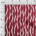 thumbnail image 1 of oneOone Tissu Popeline de Coton Abstrait Rayé Ikat Imprimé Tissu BTY 42 Pouces de Large, 1 of 4