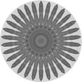 thumbnail image 1 of Ahgly Company Indoor Round Patterned Dim Gray Area Rugs, 6' Round, 1 of 6