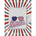 thumbnail image 3 of Merica Heart Sunglasses Sweatshirt Women -Image by Shutterstock, Female 5X-Large, 3 of 4