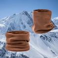 thumbnail image 2 of Chuancc Winter Neck Gaiter Warmer for Men&Women,Windproof Face Cover Fleece Face Scarf for Cold Weather Sport Brown One Size, 2 of 3