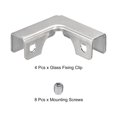 thumbnail image 3 of Unique Bargains Glass Fixing Clip, 4 Pack for 8-10mm 304 Stainless Steel L-shaped Glass Connector, 3 of 5