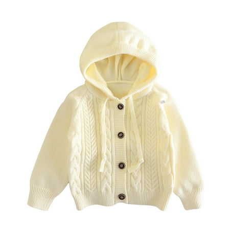 

Xijirk Baby Sweater Toddler Girls Boys Winter Hooded Jacquard Knit Sweater Base Warm Sweater Long Sleeve for Children Clothes Toddler Sweater Cute Sweaters Girls Sweaters(Size:2-3 Years)