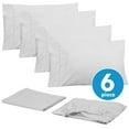 thumbnail image 2 of Sweet Home Collection 1500 Series Bed Sheets - Extra Soft Microfiber Deep Pocket 6pc Sheet Set - White, RV Queen, 2 of 2