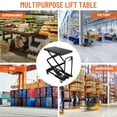 thumbnail image 2 of M optimized Hydraulic Table Cart, 500Lbs Capacity, 28.4inch Lifting Height， Elevating Hydraulic Lift Table Cart for Material Handling and Transportation, 2 of 9