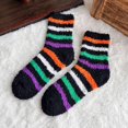 thumbnail image 2 of DHFJKG Novelty Fun Fuzzy Socks For Women Halloween Spooky Cute Printed Fluffy Crew Socks For Gifts, 2 of 2