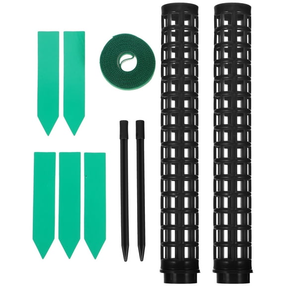 TABLZONE Black PVC Moss Pole for Plants - Moss Pole Stakes Support for Climbing Plants, 1 Set