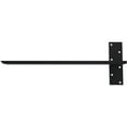 thumbnail image 4 of Ekena Millwork 2 1/2"W x 22"D Floating Steel Heavy Duty Wall Mount, Powder Coated Black, 4 of 10