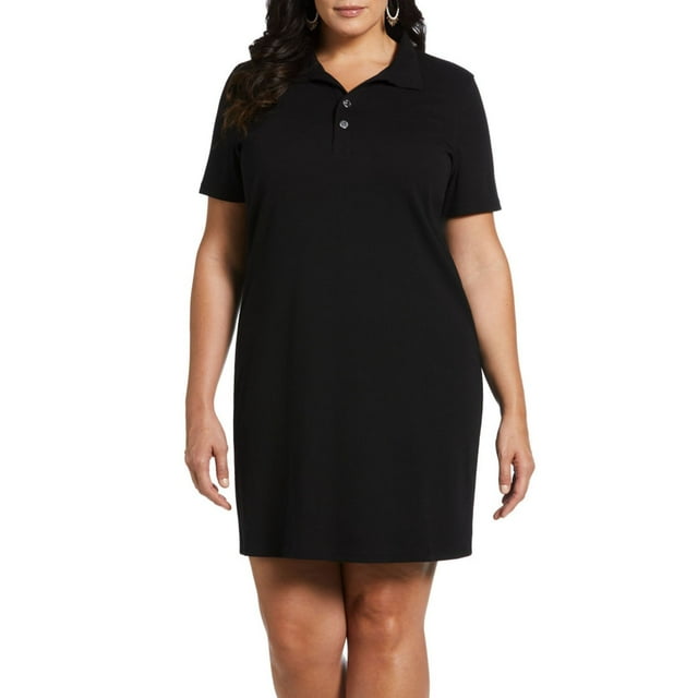 Rafaella Women's Plus Size Short Sleeve Dress