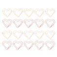 thumbnail image 1 of Shisuyan 100pcs Heart Shaped Paper Clips Metal Holding Paper School, 1 of 8