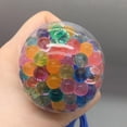 thumbnail image 7 of Jellyfish Shape Squeeze Ball Colorful Silicone Sensory Bead Filled Hand Grip Decompression Pinch Knead Slow Recovery Stretch Tentacles, 1 Count, 7 of 7