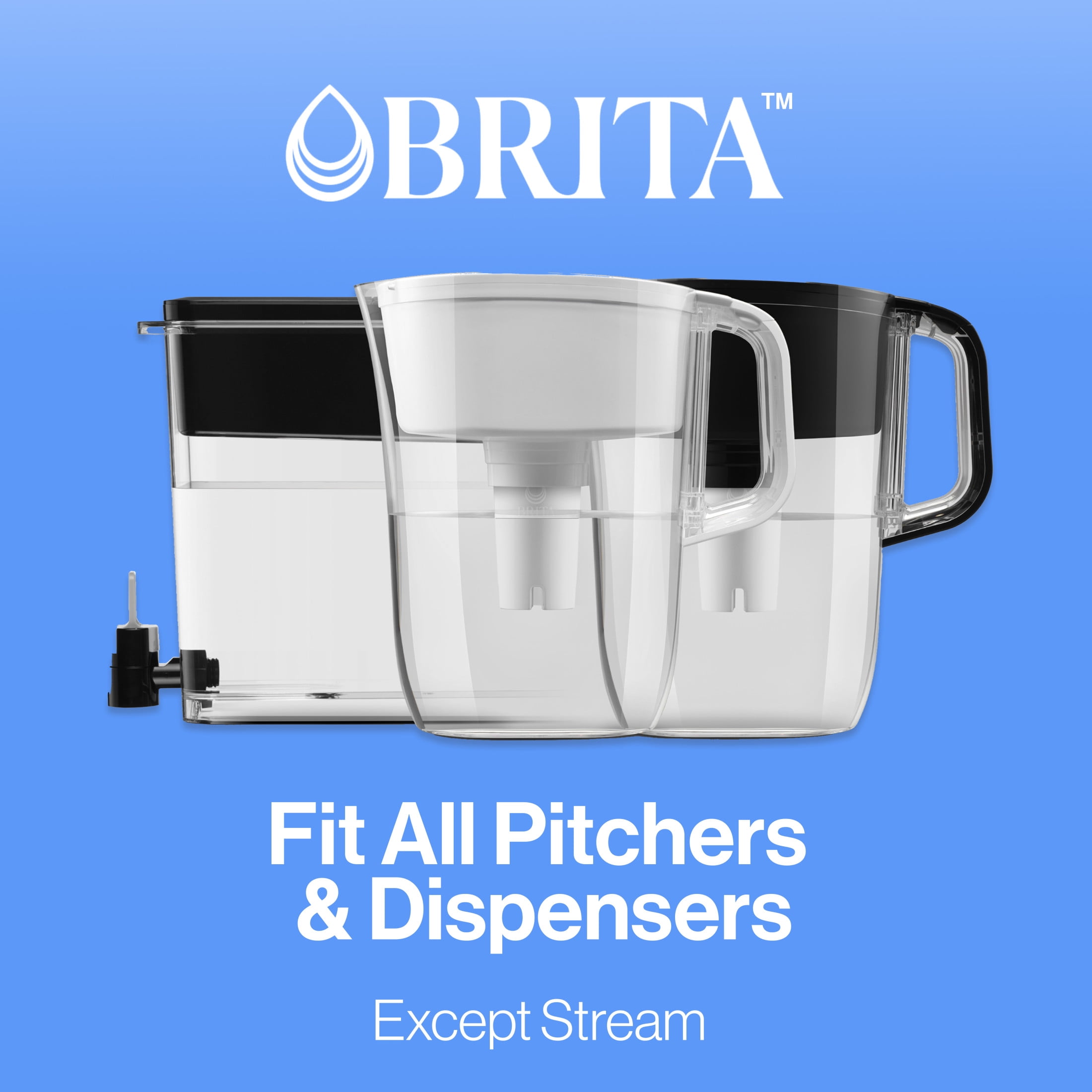 Brita Standard Water Filter, Replacement Filter for Pitchers and Dispensers, 6 Ct