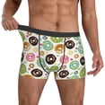 thumbnail image 3 of Men's Boxer Briefs, Donut Heart Print Soft Comfy Mens Underwear Boxer Briefs Breathable With Widen Waist, 3 of 7