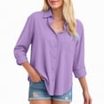 thumbnail image 5 of Godom Shirts for Women Oversized Long Sleeve Button Down Shirts Blouses Tops with Pocket, 5 of 7