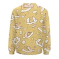 thumbnail image 5 of Gudetama Women's Casual Crew Neck Sweatshirt Long Sleeve Pullover Tops, 5 of 8