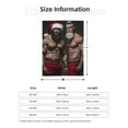 thumbnail image 3 of Gay Santa Daddy Throw Blanket for Stylish Warm Winter Cabin Ultra-Soft Micro Fleece Blanket, Premium Microfiber, Silky Soft, Plush, Warm and Lightweight for Couch, Sofa, Bed - 60"X50", 3 of 5