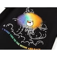 thumbnail image 3 of Beezizac Trendy Tie Dye Astronaut Doggy Pajamas for Girls 2-Piece Black Soft Tee & Shorts PJ Jammies Set Size 8, 3 of 7