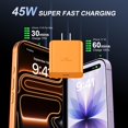 thumbnail image 2 of Cargador Duloch de carga rápida USB-C de 45 W con cable de 3 m para iPhone 17 y 16, 2 of 7