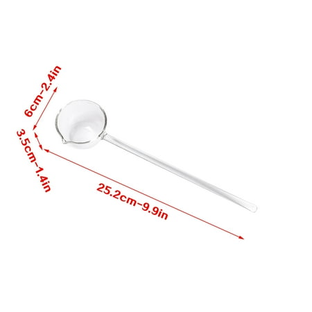

kitchen utensils set Clearance Kitchen Gadgets Creative Milk Dessert Glass Color Spoon Sharp Mouth Big Soup Spoon Household Slanted Mouth Boiled Red Wine Glass Spoon