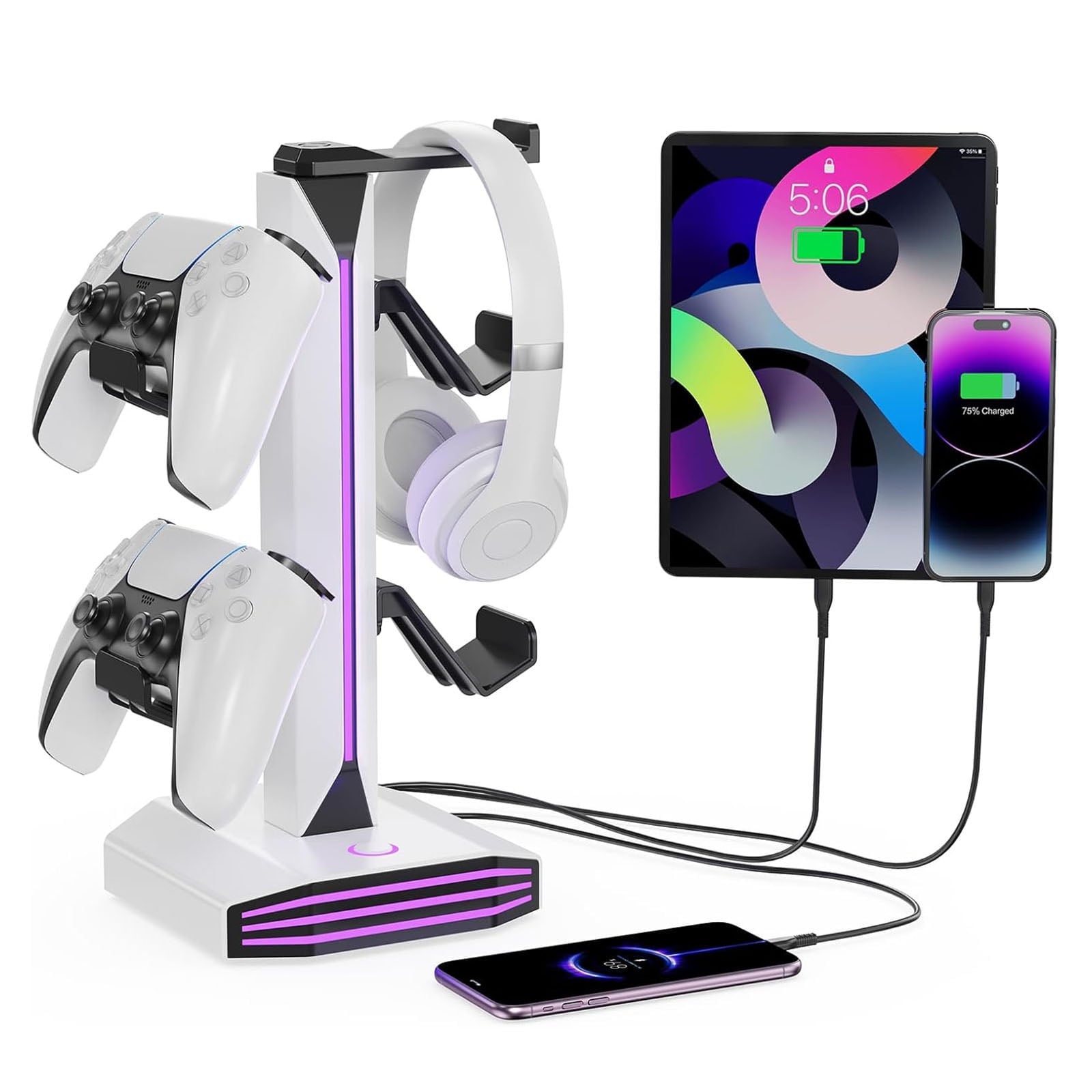 Game Controller Holder for PS5, 3D Cyberpunk Robot Hand Controller
