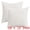White, variant on Unique Bargains Solid Chenille Decorative Throw Pillow Covers Pack of 2 Yellow 18" x 18"