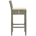 thumbnail image 2 of Modway Conduit 30"" Patio Bar Stool in Light Gray and Beige, 2 of 3