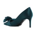thumbnail image 4 of XYD Women Stylish Bowknot Pointy Toe Pumps Stiletto High Heels Slip On Fashion Bridal Dress Shoes Size 7 Steel Blue, 4 of 4