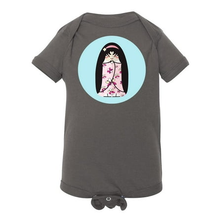 

Flower Kokeshi Doll Bodysuit Infant -Image by Shutterstock 18 Months