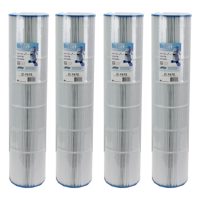 Unicel C-7472 Cartouche de Filtre de Piscine de Remplacement 125 Pi2, 163 Plis (Lot de 4)