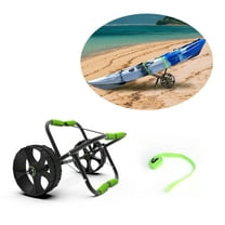 FDB 200LBS Universal Folding Bend Kayak Canoe Boat Carrier Dolly Trailer Tote Trolley Transport Cart Wheel for Carrying Kayaks, Canoes, Paddleboards, Float Mats, Boats Green