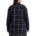 thumbnail image 4 of Ralph Lauren Women's Bullion Patch Plaid Twill Shirt Blue Size 3X, 4 of 4