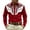 Red, variant on VeFlora Western Shirts for Men Cowboy Pearl Snap Long Sleeve 3D Print Country Shirts Casual Work Slim Fit Button Down Outfits(Red/S)