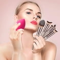 BESTOPE 18Pcs Makeup Brush Set with 1 PcS Silicone Face Mask Brush & 4