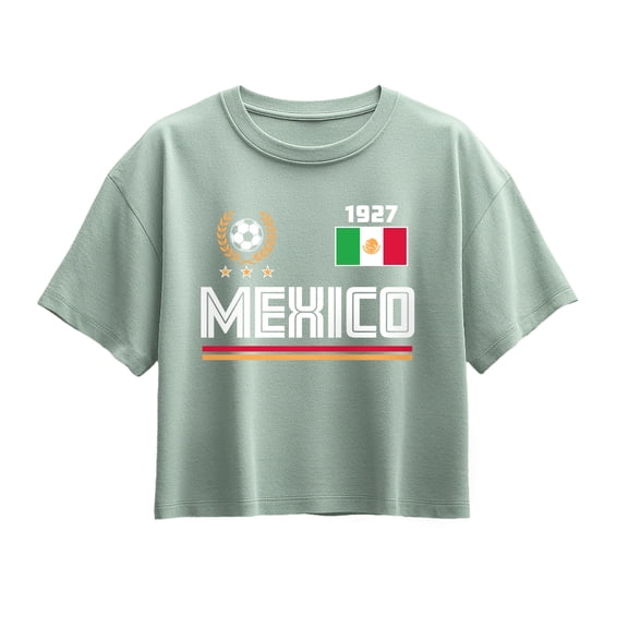 Instant Message - Mexico Soccer Jersey - Youth Girls Boxy T-Shirt