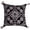 Black Beige, variant on Throw Pillow Covers - Set of 4 Embroidered Sequins Floral Design Cushion Case for Home Decor Sofa Couch Chair Bed Patio Living Room Bedroom Car Office Study - Pink, 14x20 Inches