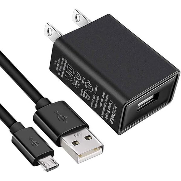 xixishop Compatible for Jitterbug Flip Phone Charger - [UL Listed] for Jitterbug Flip, Smart 2 Cell Phone Micro USB Wall Charger with 5FT Cable