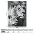 thumbnail image 4 of ARISTURING Lion Blanket for Adult Soft Flannel Throw Blankets Lightweight for Women Girls Couch Bed, 4 of 6