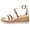 White, variant on Knivor Wedge Sandals for Women Ankle Strap Espadrille Sandals Stud Trim Platform Open Toe Summer Casual Sandals Non Slip Sole Adjustable Buckle for Casual Daily,Beach
