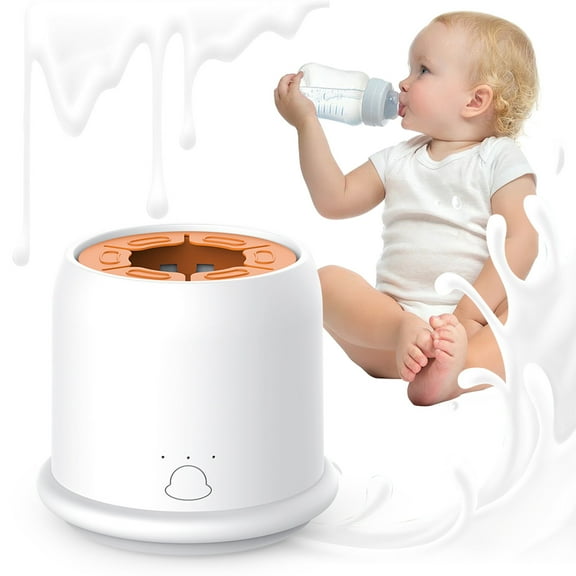 Wuztai Automatic Baby Milk Bottle Shaker USB Charging, 3 Mixing Modes Powdered Milk Mixer, Portable Low Noise Infant Formula Shaker