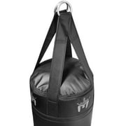 Meister 110lb Filled Muay Thai Heavy Bag - 6ft Professional Kicking & Punching Bag - Black