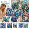 thumbnail image 6 of Huchen Pearl Art Kits for Adults, Ocean Theme Pearl Art DIY Kit, Pearl Craft Kit for Adults, Sparkling Coastal Pearls Mosaic Art with Pearls & Rhinestones, DIY Wall Decor Gift (Dolphin) 7.87*7.87in, 6 of 6
