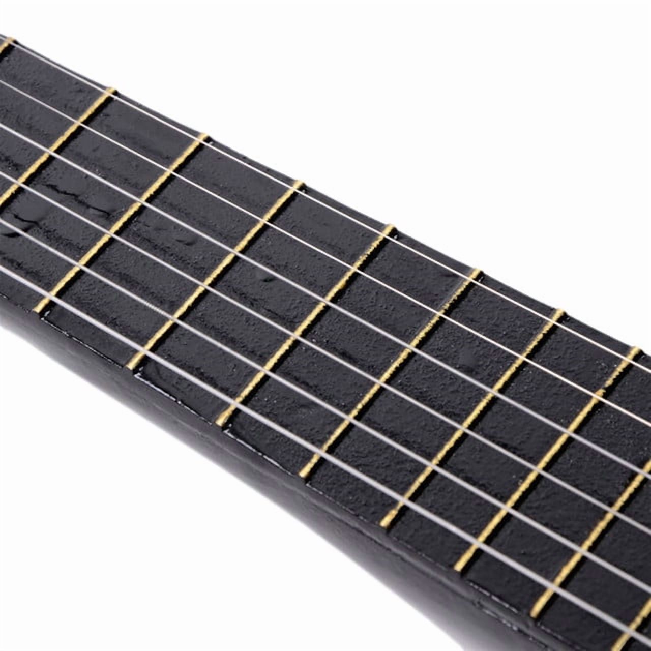 23" Acoustic Guitar Pick Strings Beginner Guitar Starter Kit with Strings & Pick for Kids Adult, Black