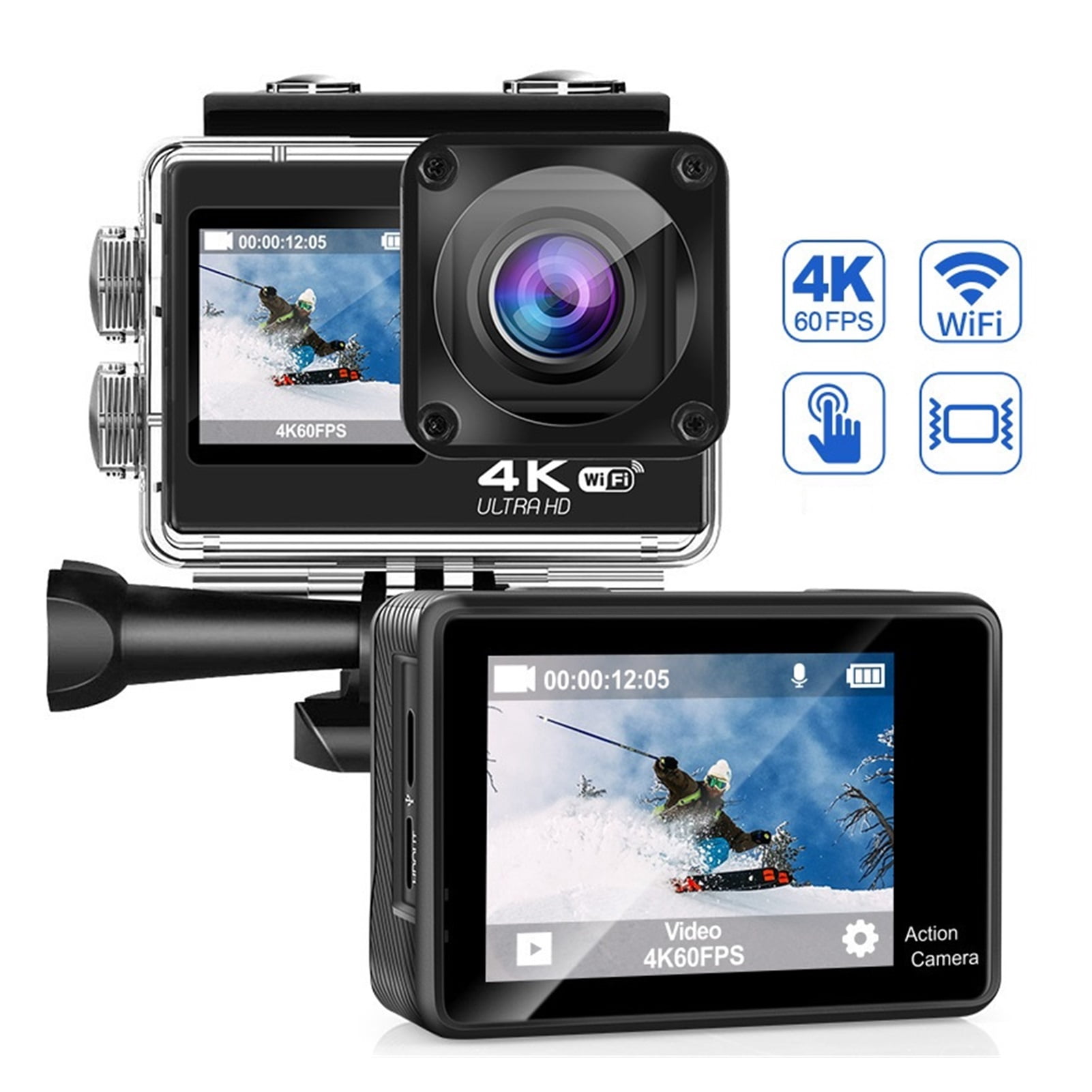 Outdoor Waterproof Sports Camera With Microphone 4K Ultra-clear Video Camera Sports DV Camcorder Camera ,Wide USe