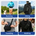 thumbnail image 6 of Small Fanny Pack Men Women, Waterproof Waist Bum Bag, 1.5L Adjustable Strap Crossbody Sling Bag​s W/D Ring for Travel Running Hiking, 6 of 7