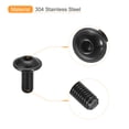 thumbnail image 4 of Unique Bargains Flanged Button Head Socket Cap Screws, 50 Pack M5x12mm 304 Stainless Steel Bolts, 4 of 5