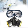 thumbnail image 4 of Cubierta Facial Cubierta De Gafas Protectores Suministros De Protección Cubierta De Protección Facial Gafas Protectoras A Prueba De Polvo Mufla Bucal Con Cilindro De Gas Doble ANGGREK Face Cover, 4 of 8