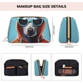 thumbnail image 5 of Xecao Cool Dog In Hoodie Print Fashion Makeup PVC Bag Large Capacity Travel Cosmetic Bag for Women Organizer Toiletry Clutch, 5 of 8