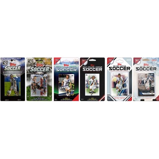 C&I Collectables GALAXY619TS MLS Los Angeles Galaxy 6 Ensemble de Cartes à Collectionner sous Licence Différentes